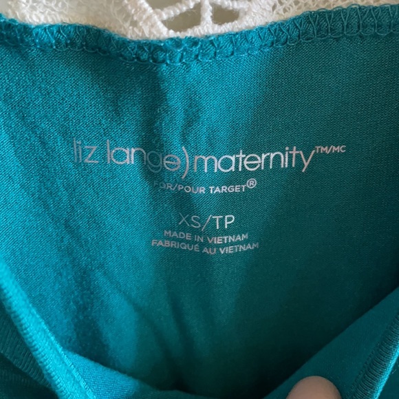 NWT Liz Lange maternity tank top crochet detail XS - Picture 3 of 6